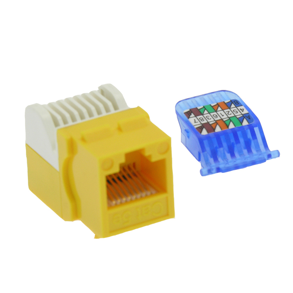 Bestlink Netware CAT5e Tool Less Keystone Jack- Yellow 101607YW